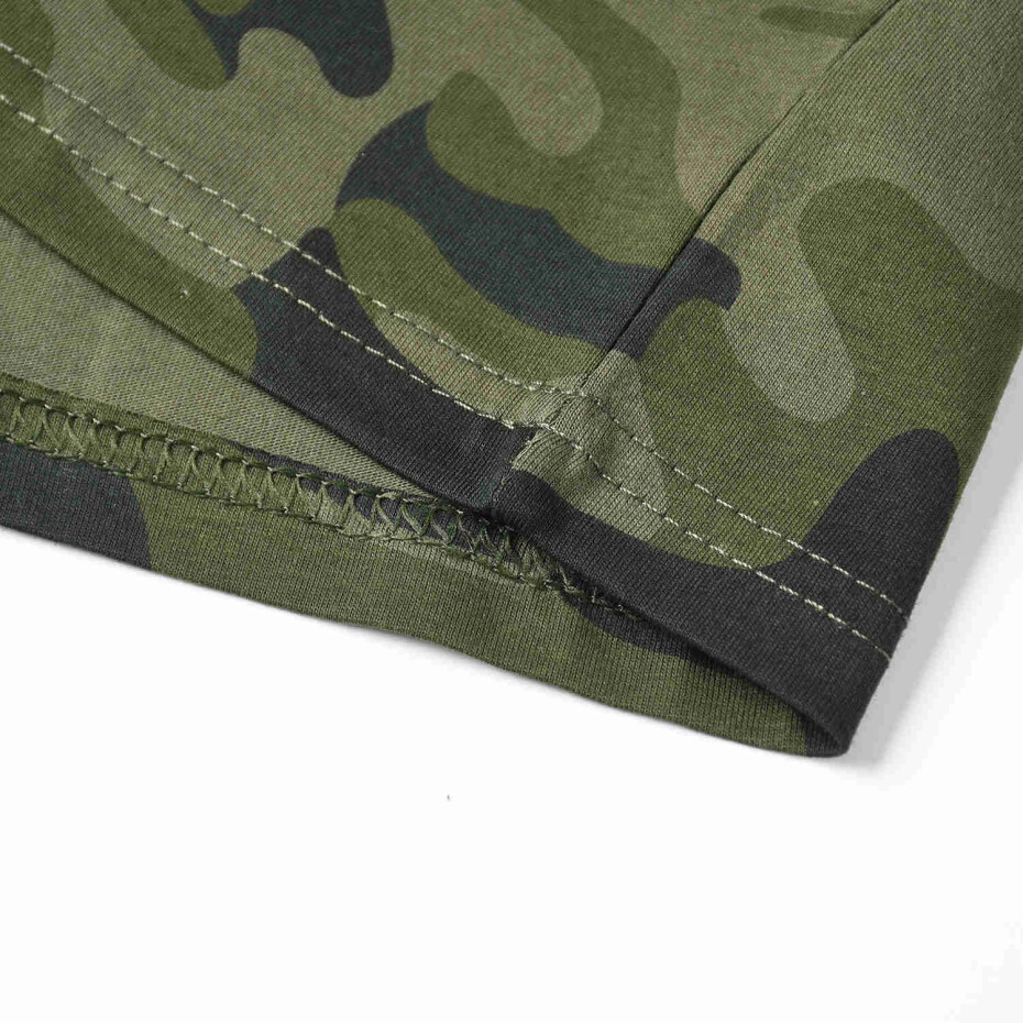 Chlapecké triko - KUGO TM9218, khaki/ tyrkysová aplikace Barva: Khaki, Velikost: 152 - main (3)