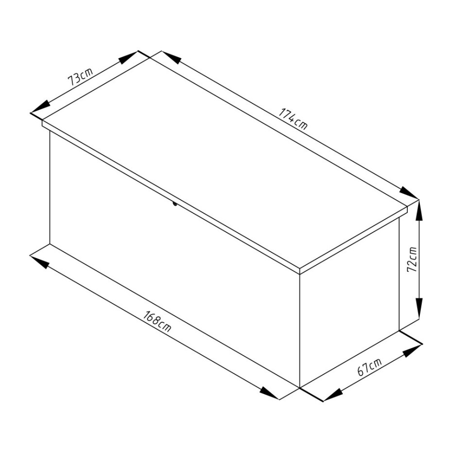 G21 Zahradní box G21 Denver 770 L, antracitový plechový G21-63900846 - main (4)
