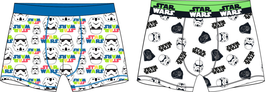 Star-Wars licence Chlapecké boxerky - Star Wars 52337613, bílá Barva: Bílá, Velikost: 158-164 - main (0)