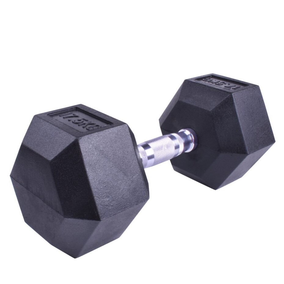 Profi šestihranná pogumovaná činka Sportago Hexagon 10 kg - main (0)