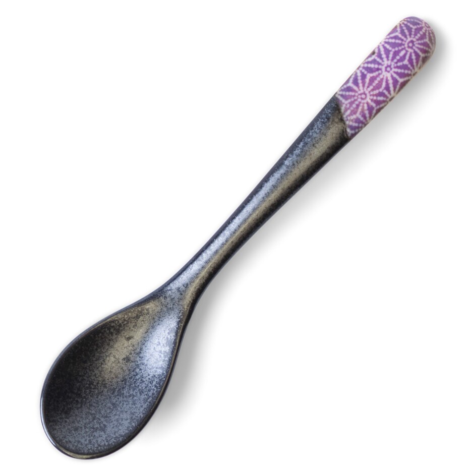 Jídelní lžíce ASANOHA 12,5 cm, fialová, keramika, MIJ - main (0)