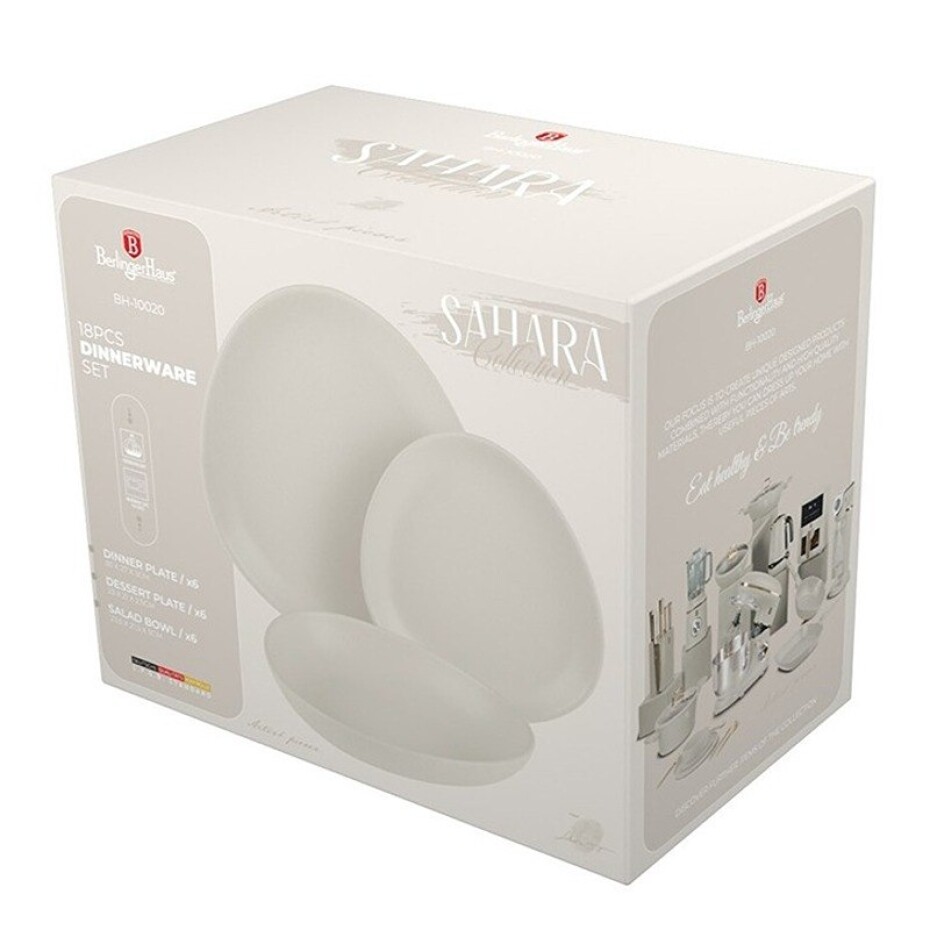 BERLINGERHAUS Jídelní sada talířů 18 ks Sahara Collection - design. vada BH-10020sleva - main (6)
