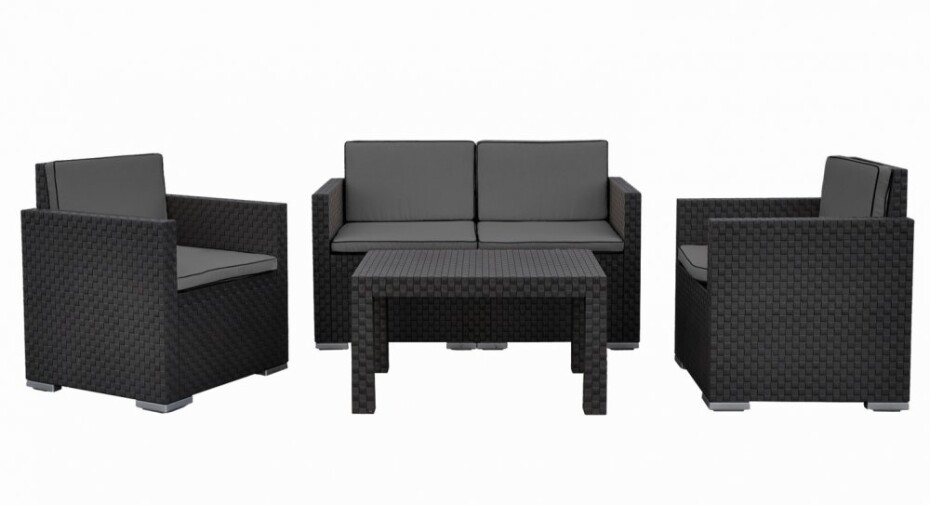 PROGARDEN Zahradní nábytek polyratan MALIBU sada 4 ks + polstry KO-Y54400960 - main (0)