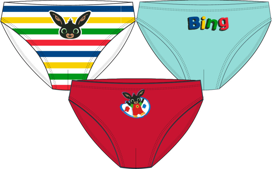 Králíček bing- licence Chlapecké slipy - Králíček Bing 5233111, mix barev Barva: Mix barev, Velikost: 92-98 - main (0)