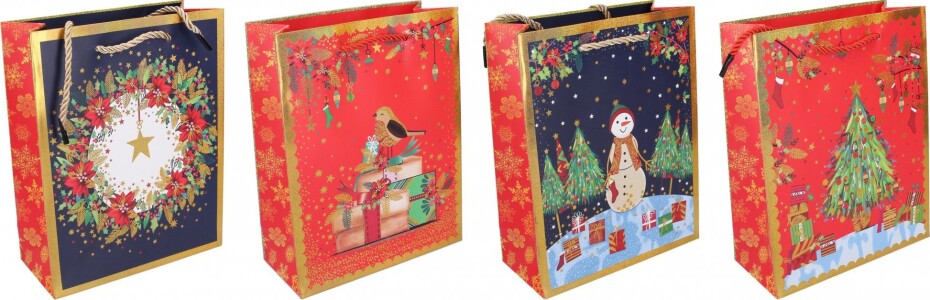 Dárková taška M 26x32x10 cm VÁNOCE - main (0)
