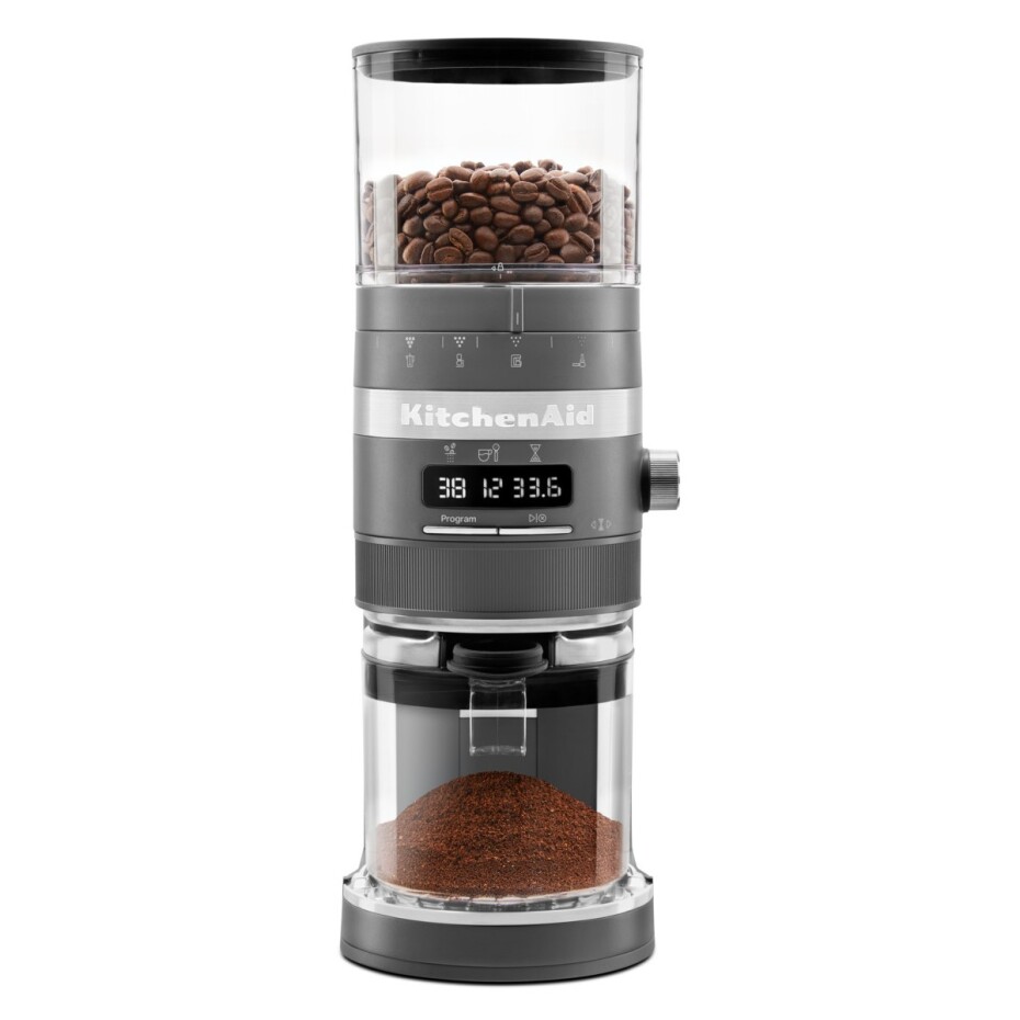 Elektrický mlýnek na kávu 5KCG8433EDG, s mlecími kameny, matná šedá, KitchenAid - main (11)