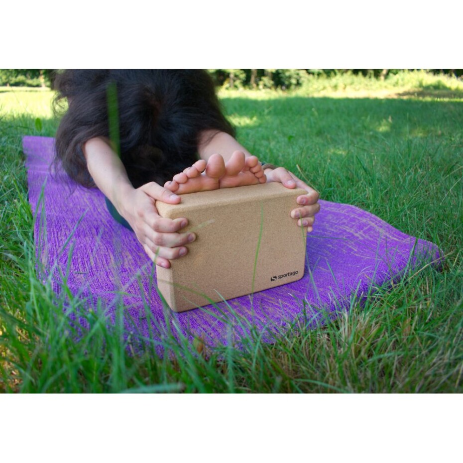 Sportago Yoga Cork Block - main (4)