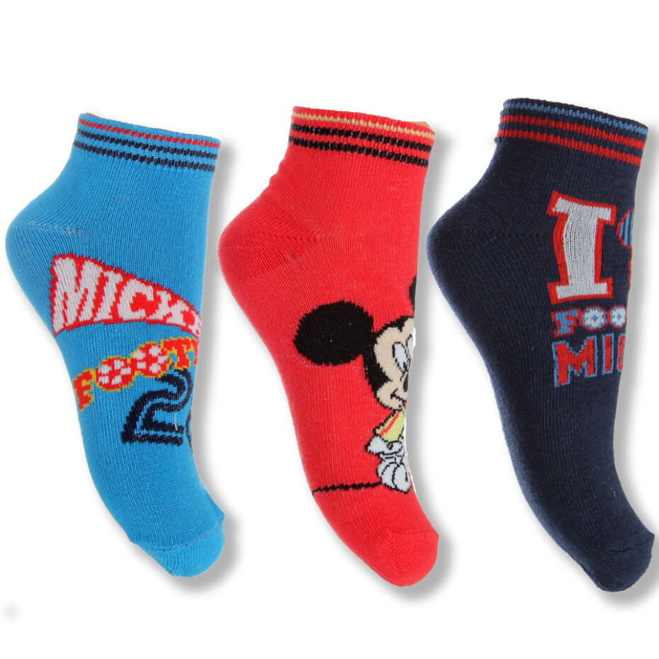 Chlapecké ponožky, kotníkové - SETINO Mickey Mouse 880-863 , vel. 23-34 Barva: Mix barev, Velikost: 23-26 - main (0)