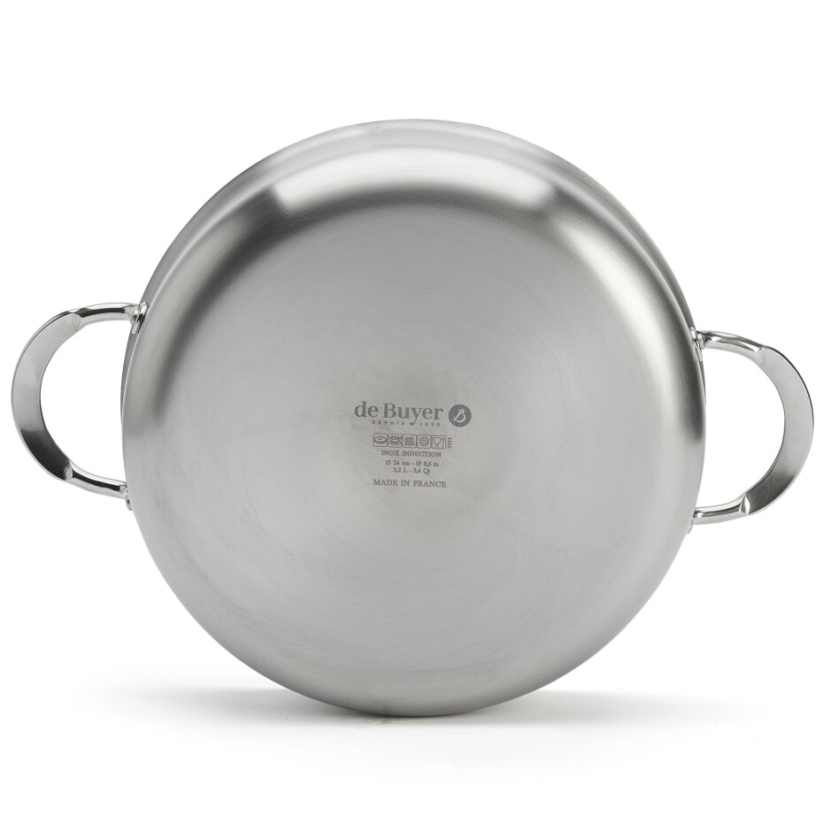 Kastrol ALCHIMY 24 cm, stříbrná, nerezová ocel, de Buyer - main (6)