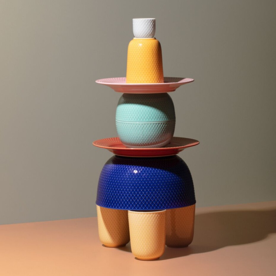 Servírovací mísa RHOMBE 13 cm, vodní modrá, Lyngby - main (6)
