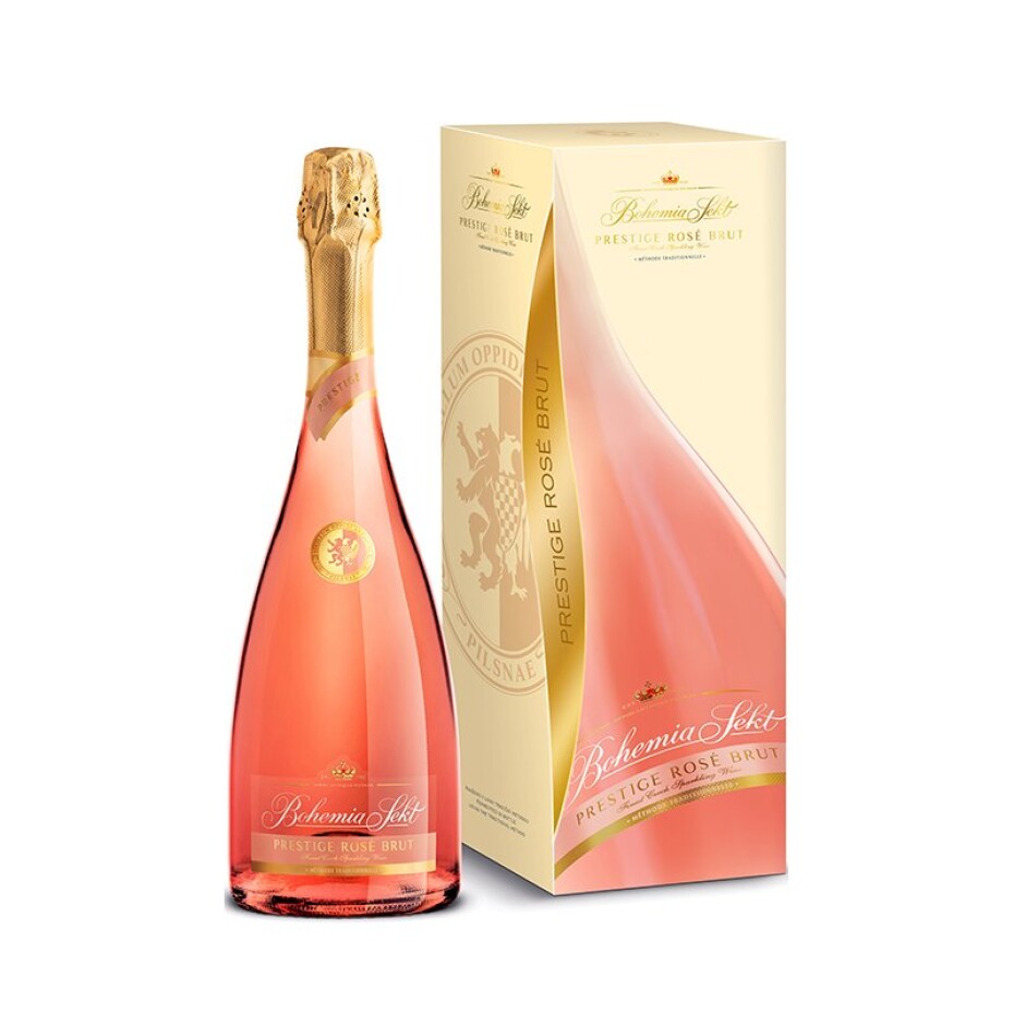 Bohemia Sekt Prestige rosé brut, dárkové balení - main (0)
