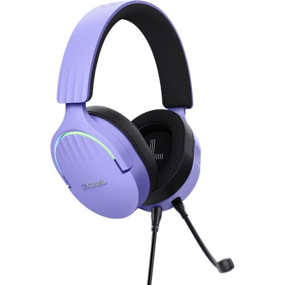 Trust GXT490 Fayzo 7.1 USB herní sluchátka, fialová - main (1)
