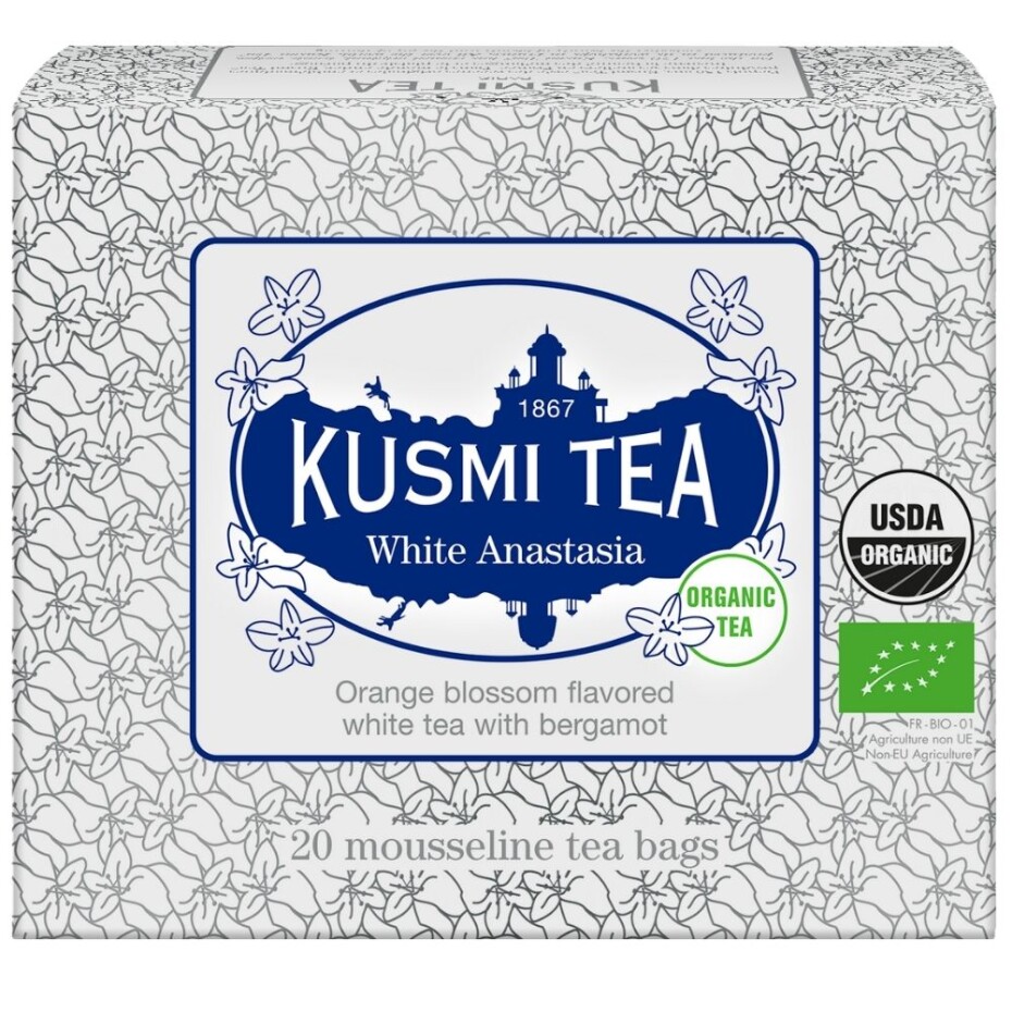 Bílý čaj ANASTASIA, 20 mušelínových sáčků, Kusmi Tea - main (0)