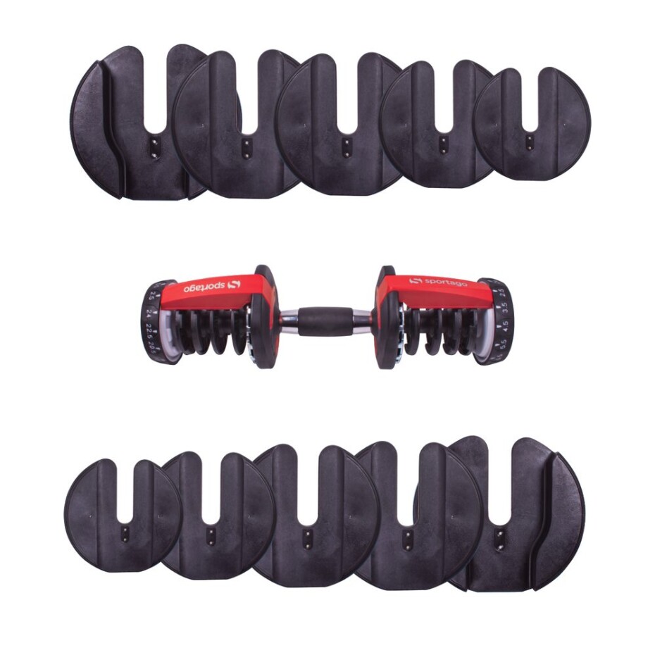 Sada 2ks nastavitelných jednoručních činek 2,5-24kg - main (10)