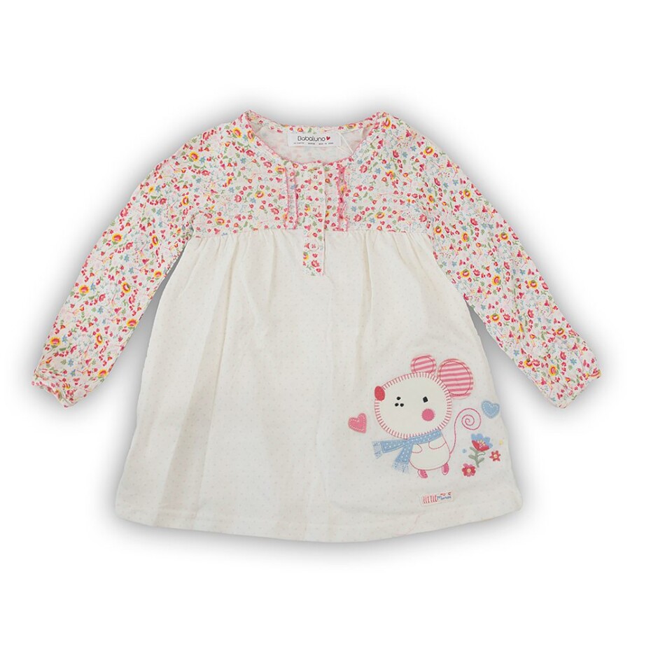 Kojenecký set, šaty a legíny, Minoti, MOUSE 10, růžová - 86/92 | 18-24m - main (2)