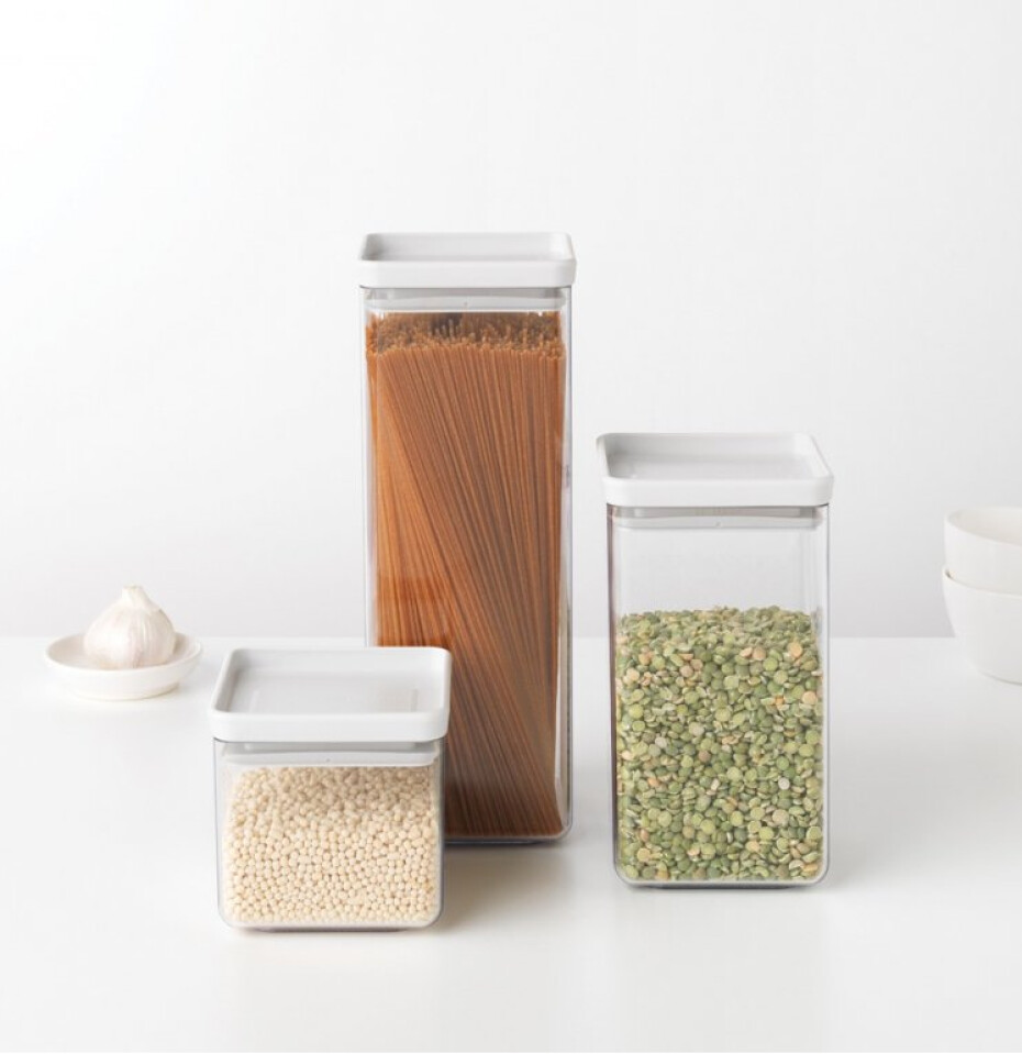 Box na potraviny TASTY PLUS 2,5 l, světle šedá, plast, Brabantia - main (3)