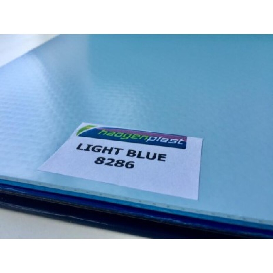 Haogenplast bazénová folie Uni colour 25 m x 1,5 mm, role 1,65m , světle modrá, mat - main (1)