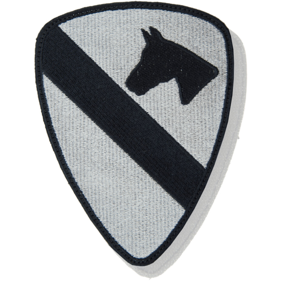 Nášivka: Divize jízdní 1. (First Cavalry) šedá | černá - main (0)
