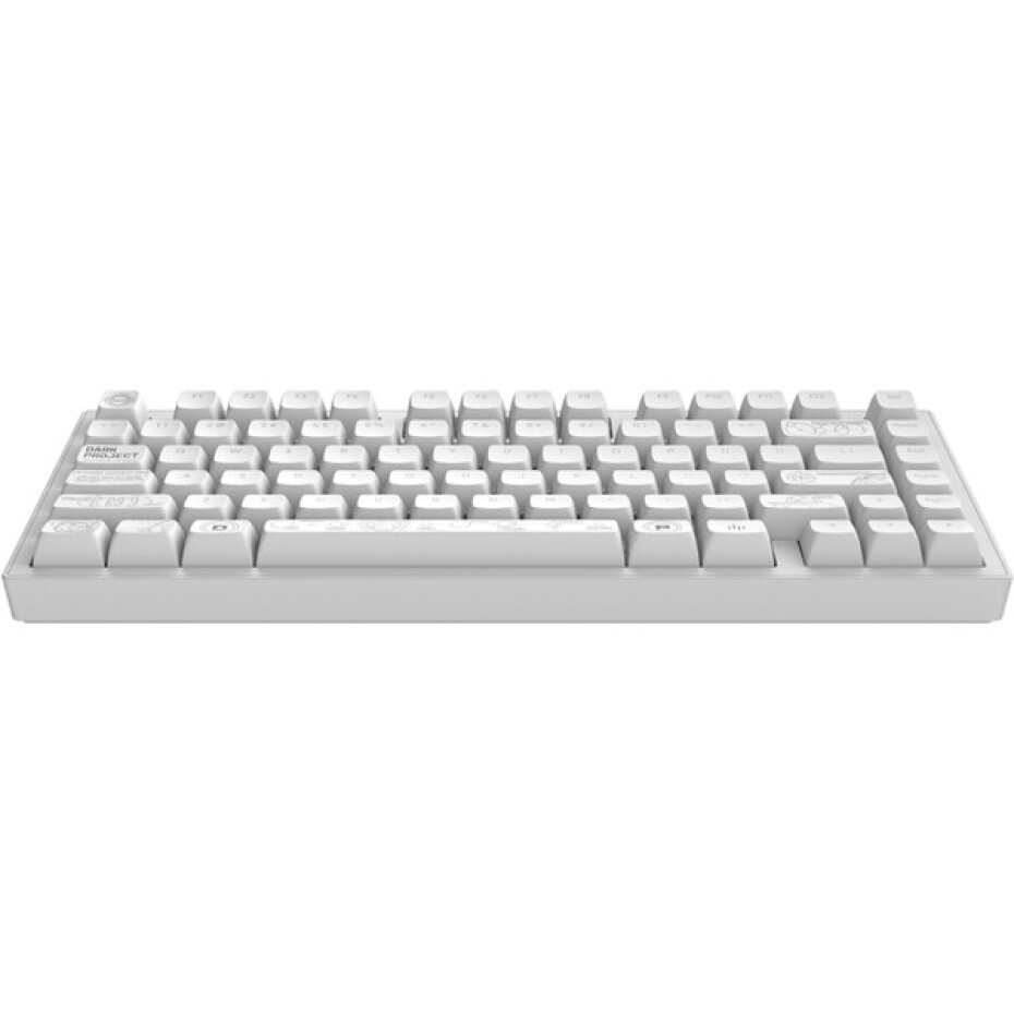 Dark Project ALU81A Terra Nova bezdrátová mechanická klávesnice (ANSI) bílá - main (3)
