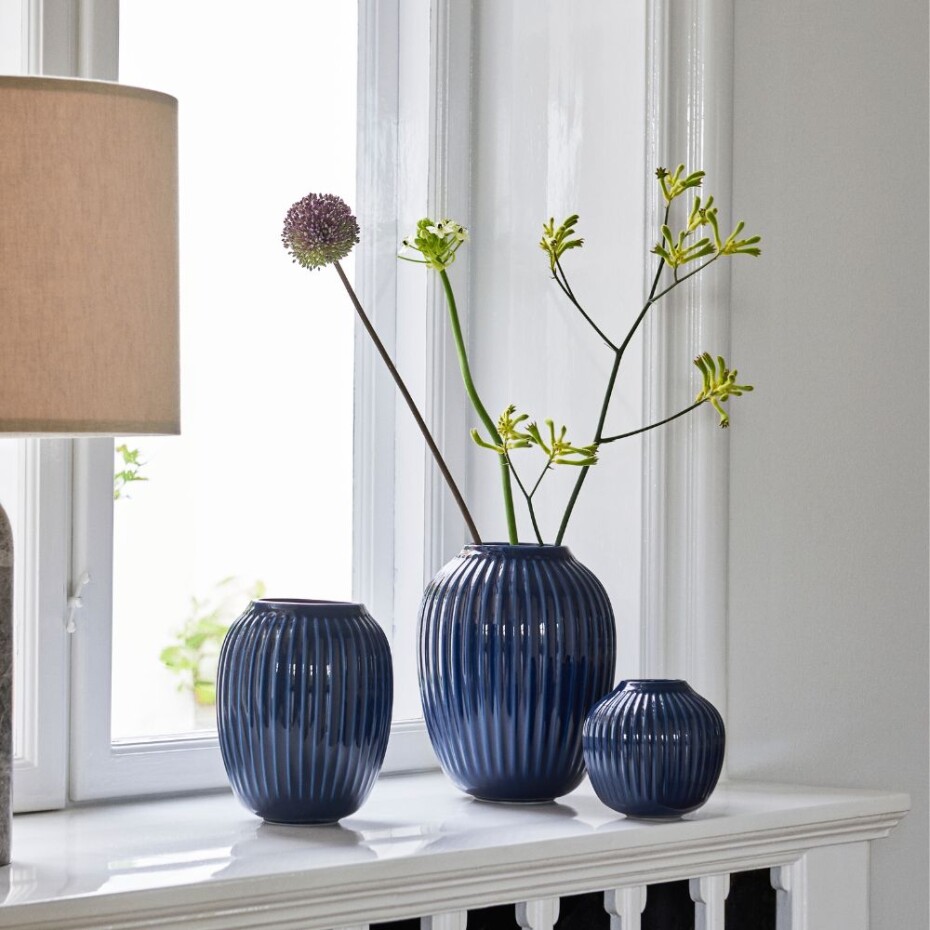 Váza HAMMERSHOI 21 cm, indigo, Kähler - main (2)