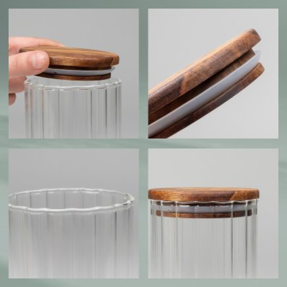 KELA Zásobní dóza Dorothea sklo transparentní 27,0cm 9,0cm 1,5l KL-15285 - main (4)