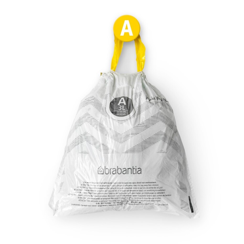 Sáčky do odpadkového koše A PERFECTFIT 3 l, sada 200 ks, Brabantia - main (1)