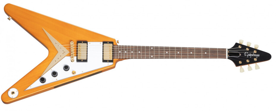 Epiphone 1958 Korina Flying V - Aged Natural - main (0)