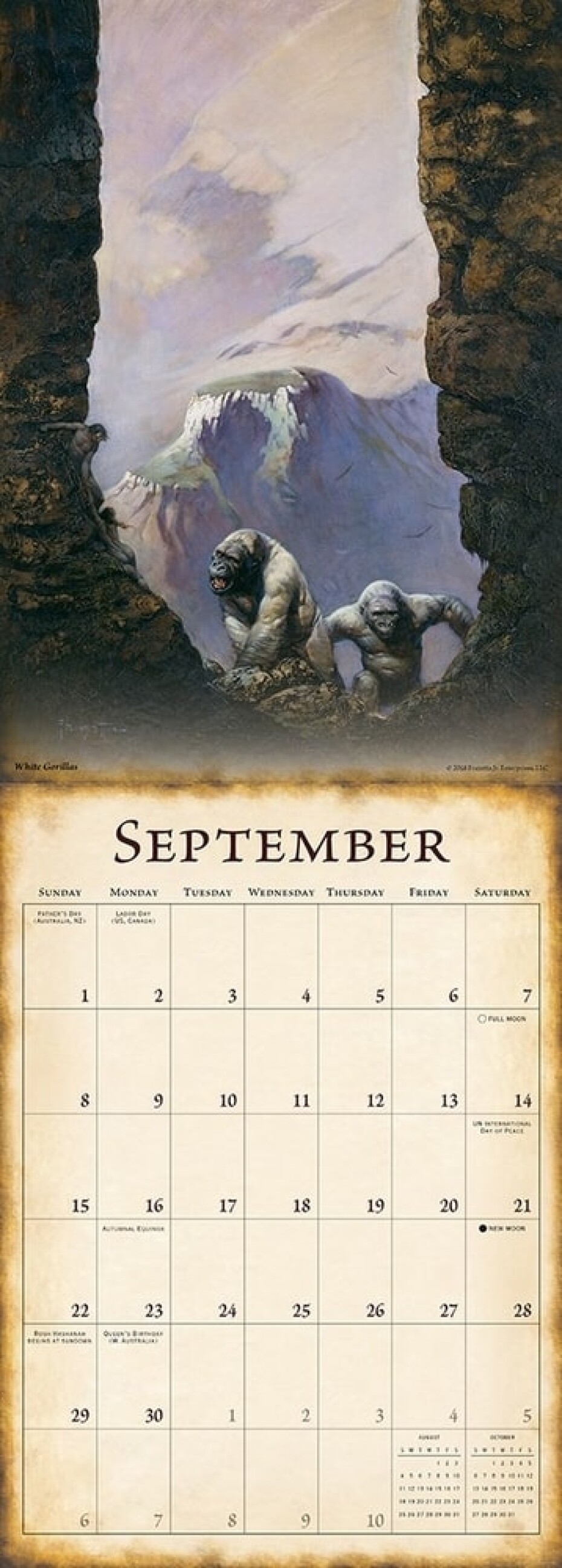 FANTASY ART OF FRANK FRAZETTA - 2019 CALENDAR ***sleva 50%!*** - main (3)