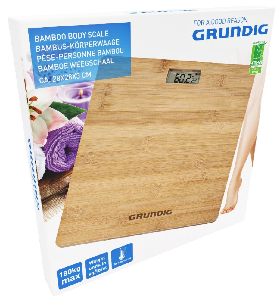GRUNDIG Osobní váha digitální Bambus 180 kg ED-247741 - main (2)