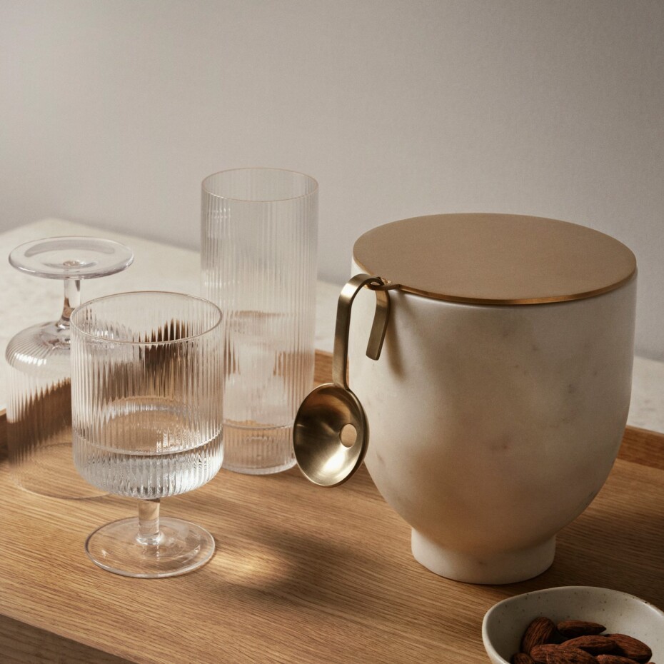 Sklenice na víno RIPPLE 270 ml, sada 2 ks, čirá, ferm LIVING - main (4)