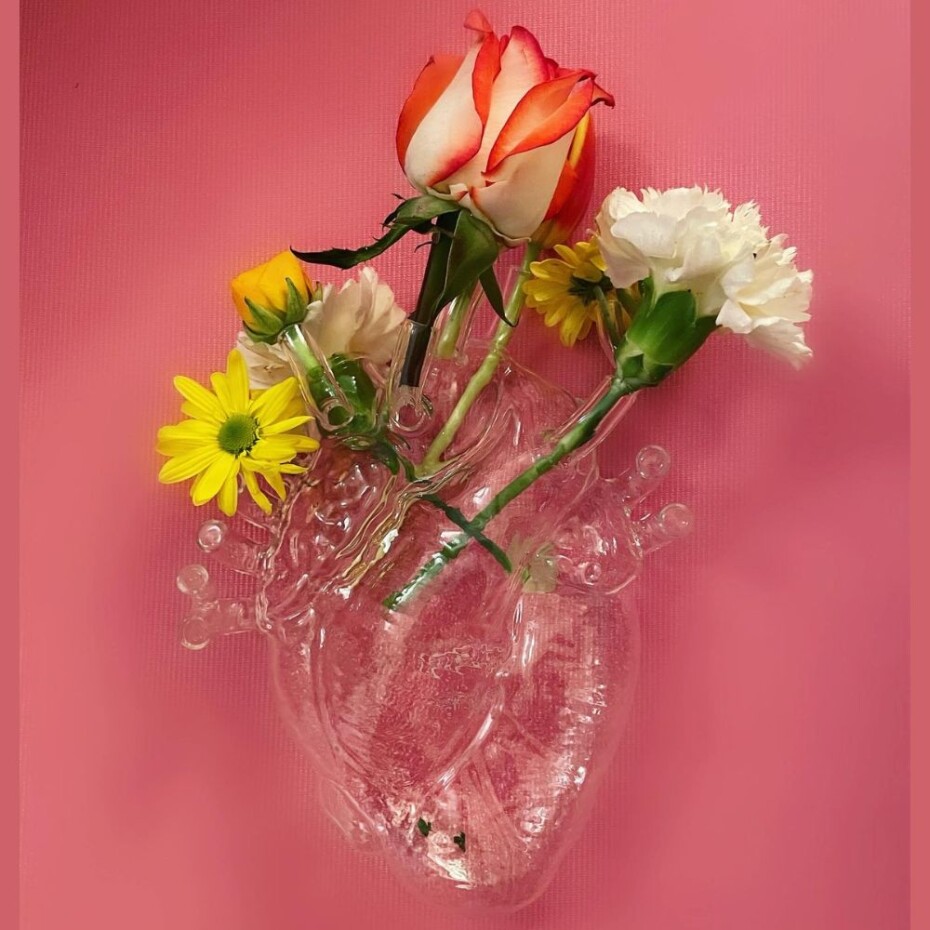Váza LOVE IN BLOOM 25 cm, skleněná, Seletti - main (4)