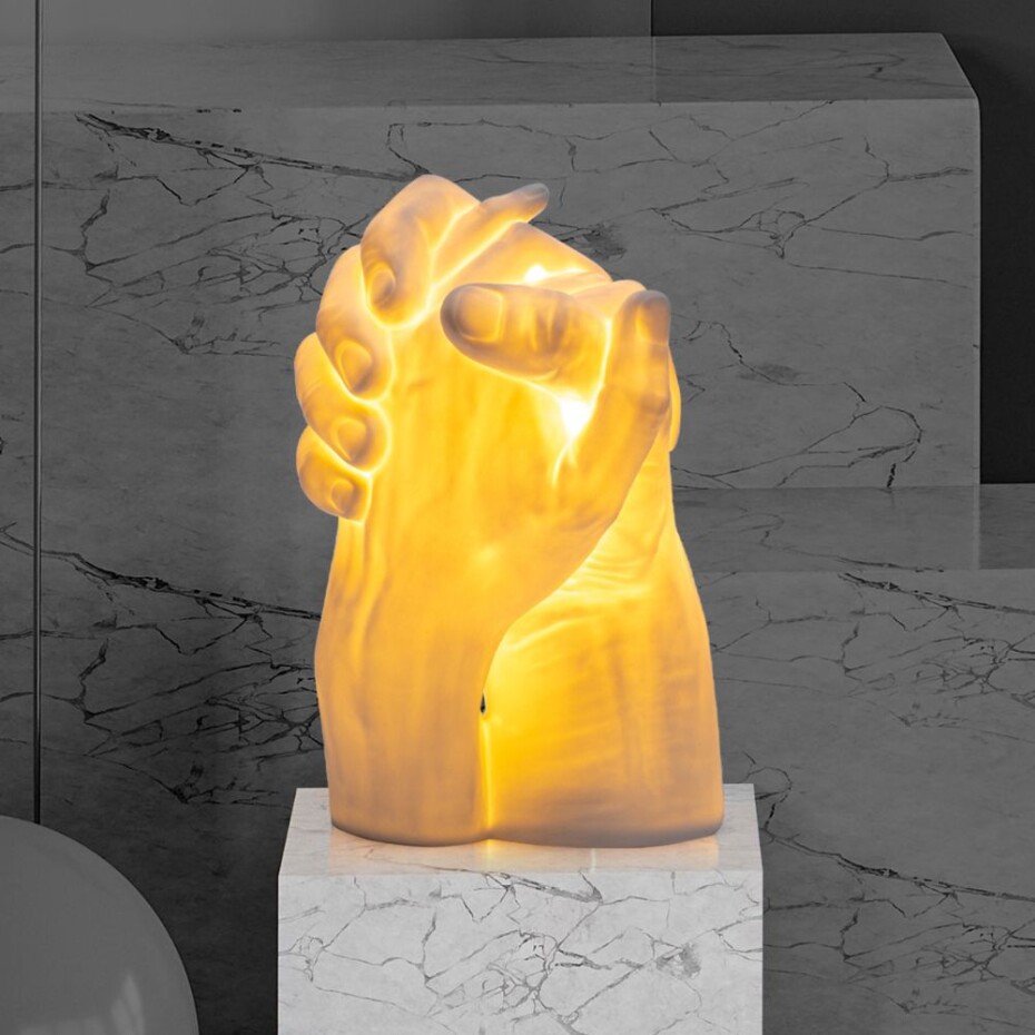 Stolní lampa WITH ME 32 cm, bílá, porcelán, Seletti - main (3)