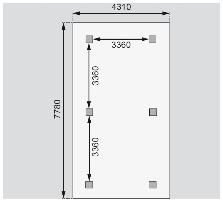 Carport KARIBU KIRN 3 68846 LG2492 - main (4)