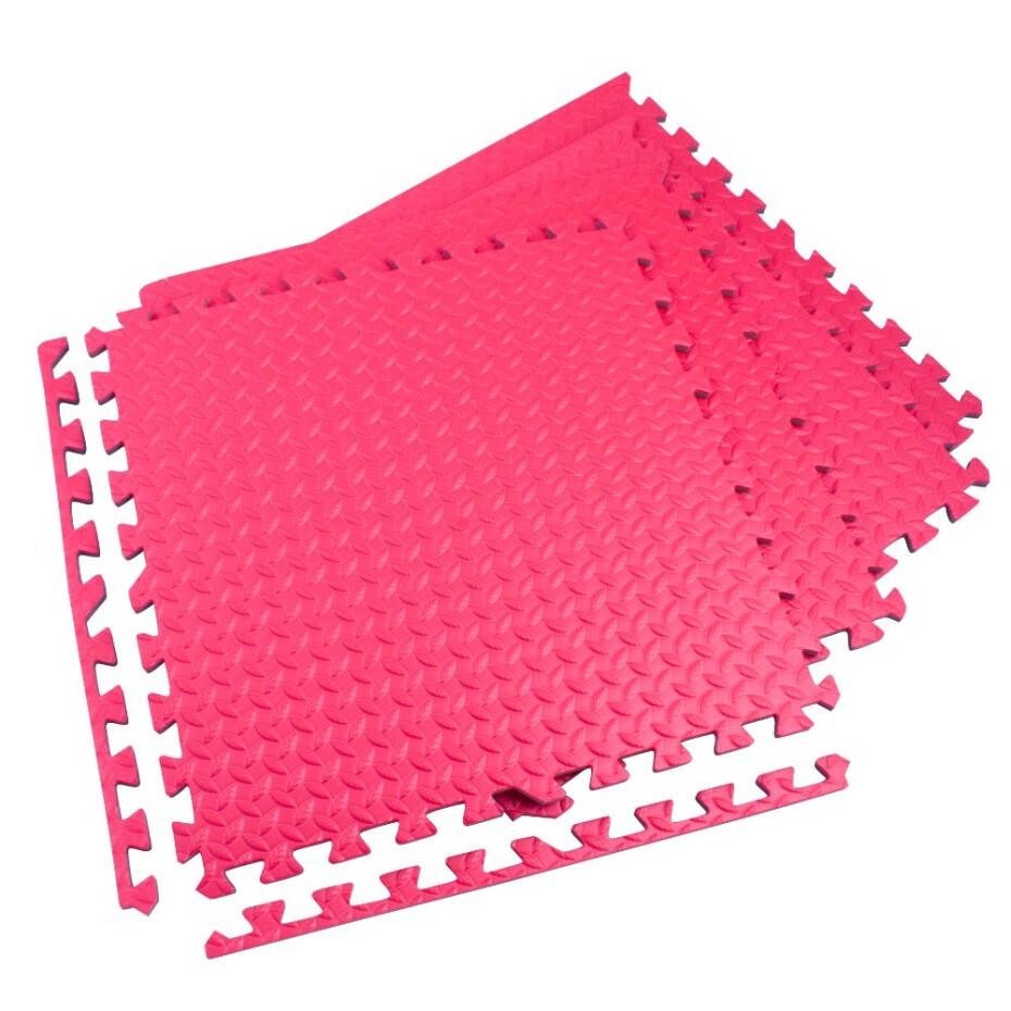 Puzzle podložka Sportago Easy-Lock 60x60x1,2 cm, 4 ks, červená - main (2)