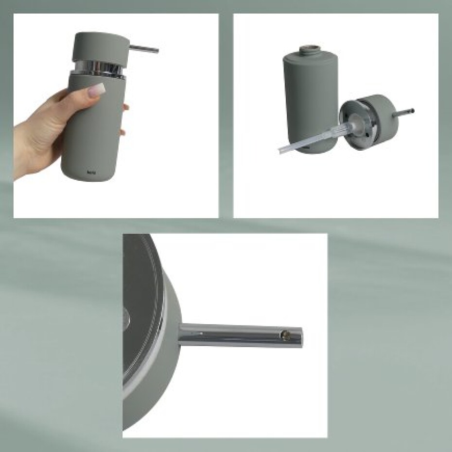 KELA Dávkovač mýdla na keramický nefrit zelený 16,5 cm 6,5 cm 300,0 ml KL-23757 - main (4)