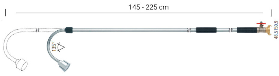Teleskopická zalévací tyč 145-225 cm (48.5150.9) - main (1)