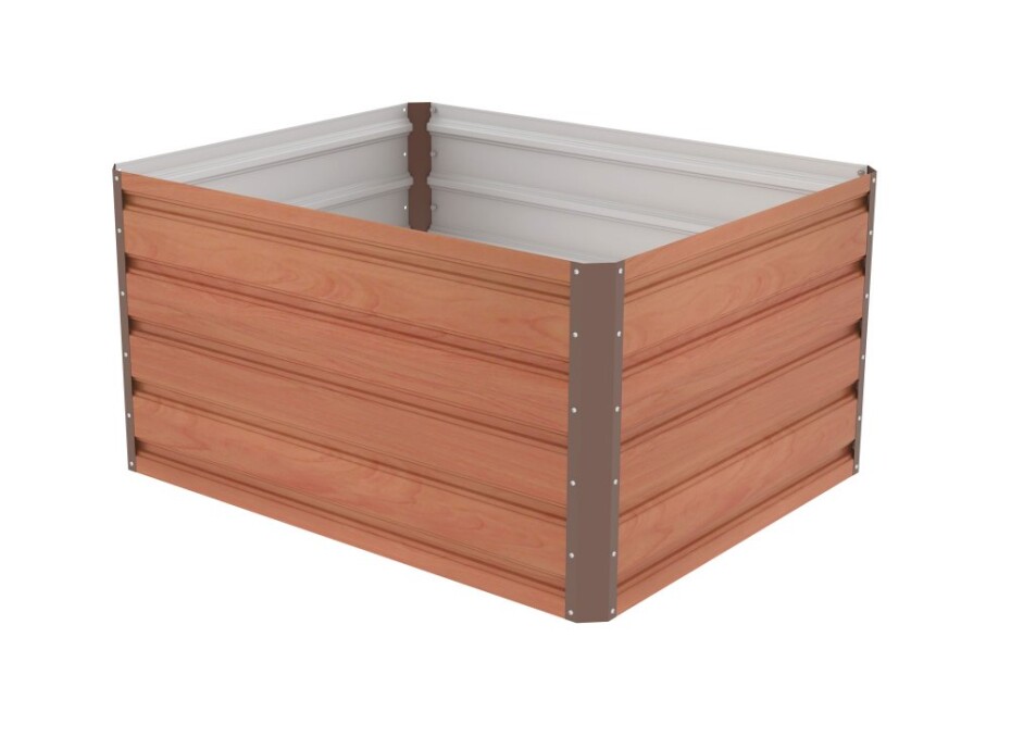 G21 Vyvýšený záhon G21 Daisy 100 x 80 x 52 cm, plechový, hnědý G21-63900213 - main (3)