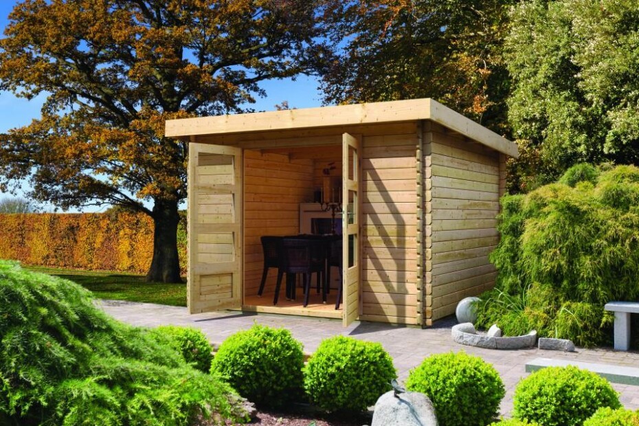 Dřevěný domek KARIBU BASTRUP 3 (73285) natur LG2835 - main (3)