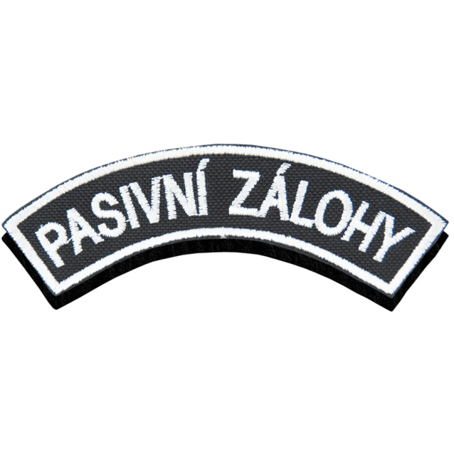 Nášivka: PASIVNÍ ZÁLOHY [ssz] černá | bílá - main (0)