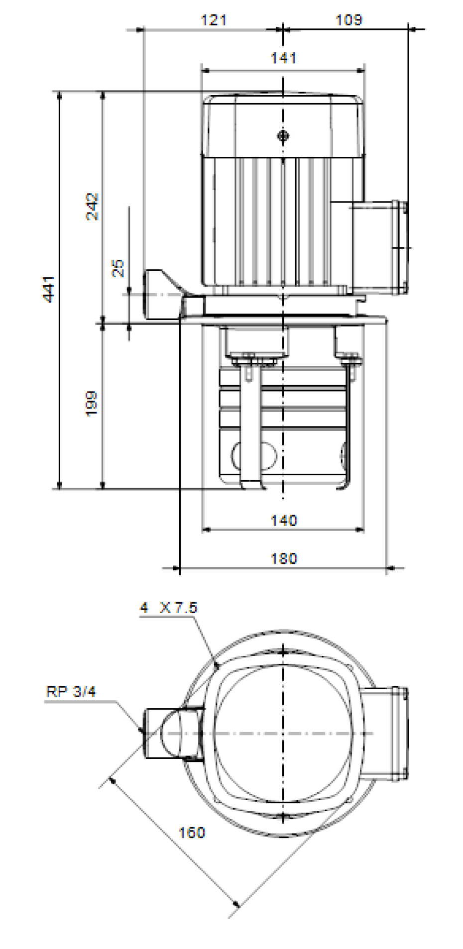 Čerpadlo GRUNDFOS MTH2-6/6 A-W-A-AQQV 200/346V 50/60 (98992823) - main (2)