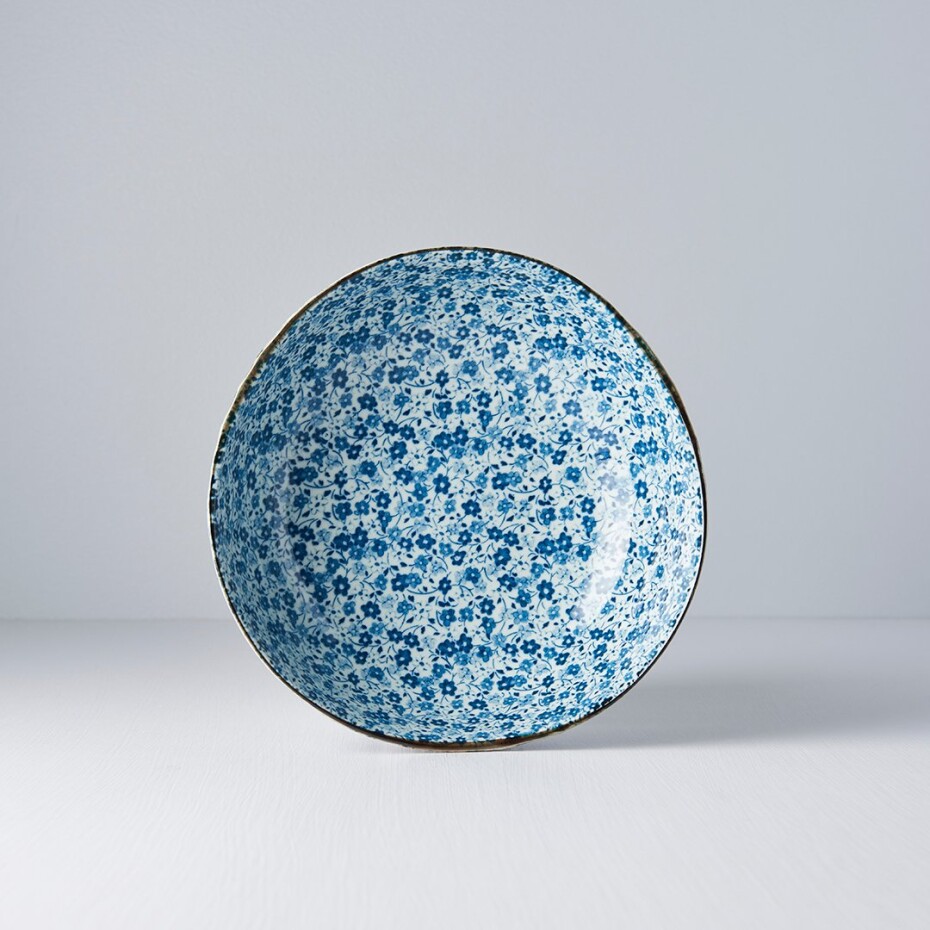 Jídelní miska BLUE DAISY 20 cm, hnědá, keramika, MIJ - main (5)