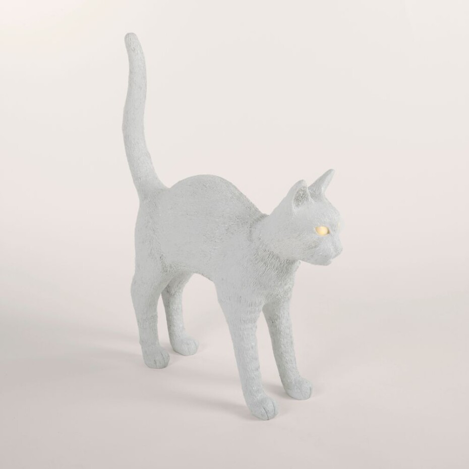Stolní lampa JOBBY THE CAT 52 cm, LED, bílá, Seletti - main (2)