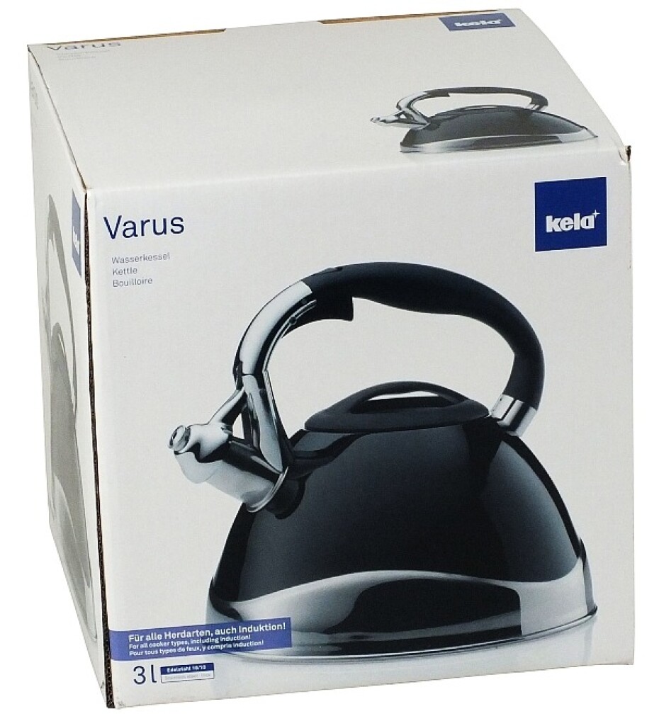 KELA Konvice pískací VARUS nerez 3 l černá KL-11656 - main (8)