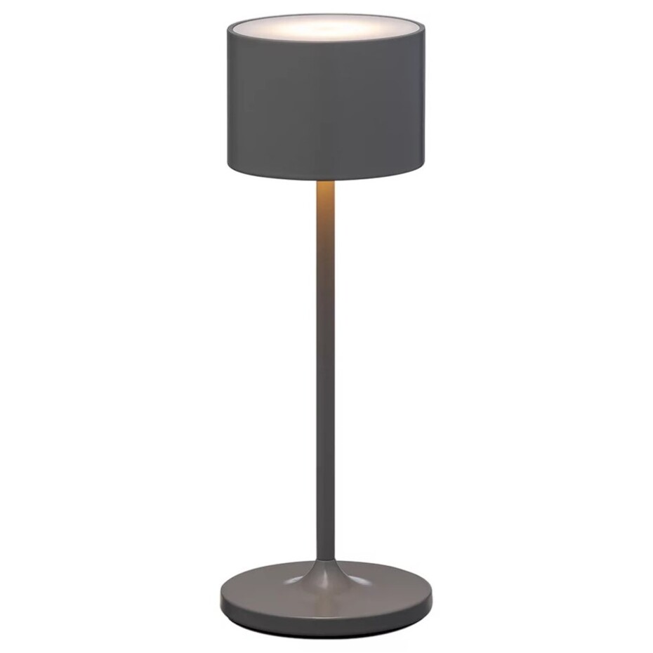 Přenosná stolní lampa FAROL MINI 19,5 cm, LED, teplá šedá, hliník, Blomus - main (7)