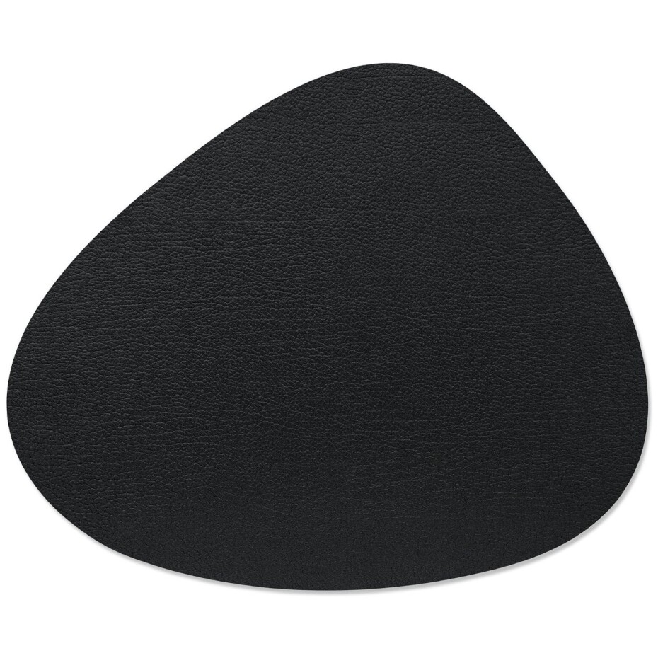 Prostírání CURVE BULL 37 x 44 cm, oboustranné, teple šedá / čermá, kůže, LIND DNA - main (8)