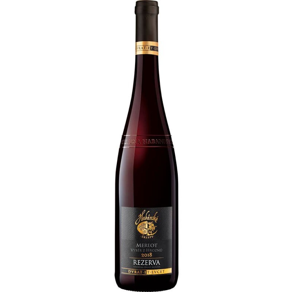 Habánské sklepy Merlot 2018 výběr z hroznů REZERVA - main (0)