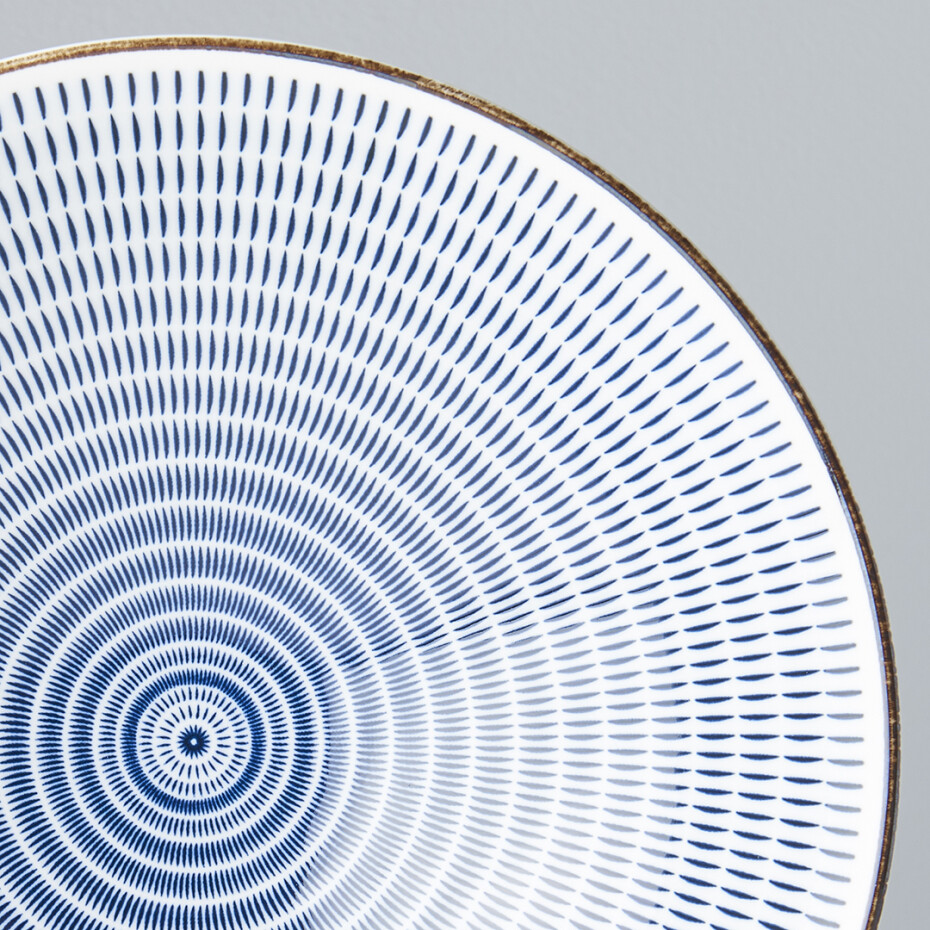 Ramen mísa RADIATING LINES BLUE & WHITE 25 cm, 900 ml, MIJ - main (1)