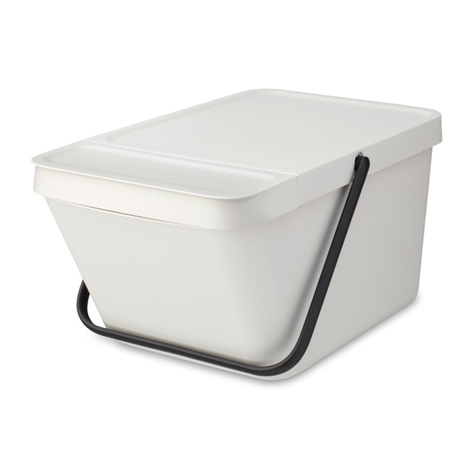 Odpadkový koš SORT & GO 20 l, stohovatelný, světle šedá, Brabantia - main (0)