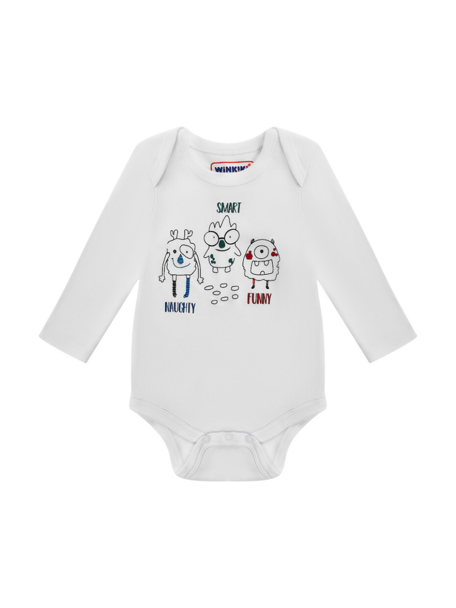 Kojenecký set - WINKIKI WNB 92697, bílá/ černá Barva: Bílá, Velikost: 62 - main (1)