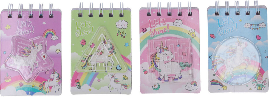 Wiky Notes 7x10 cm 60 stran + bludiště - jednorožec - main (0)